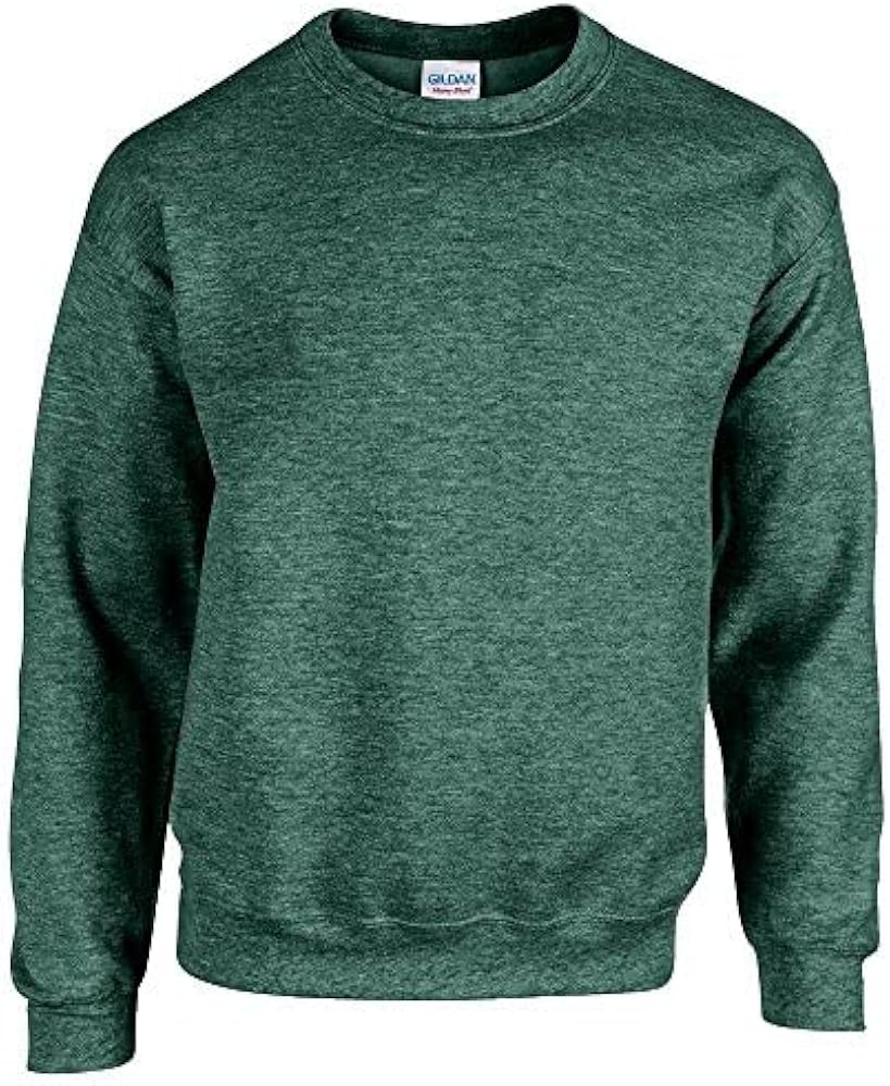 Gildan Fleece Crewneck Sweatshirt, Style G18000 Heather Dark Green